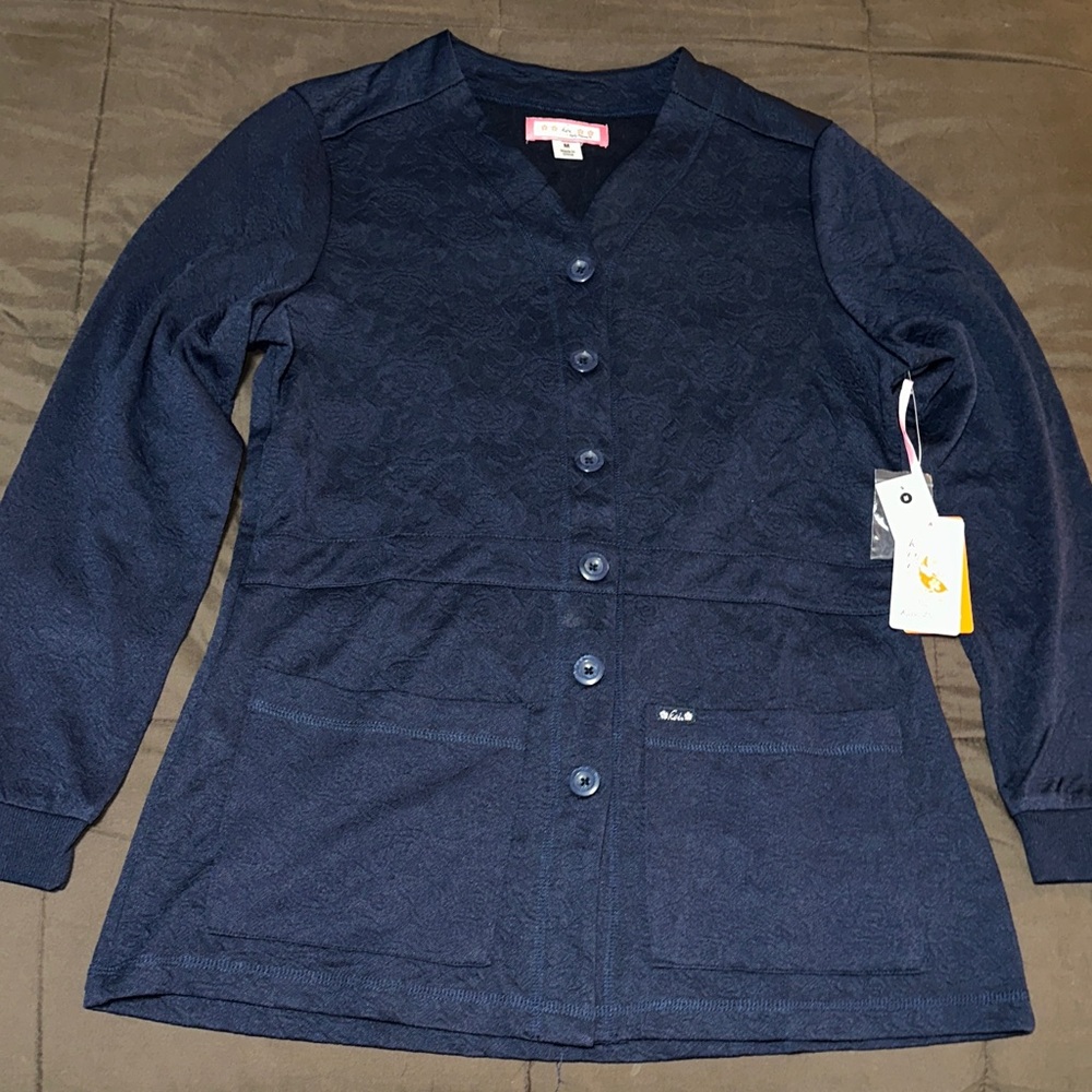 Navy Blue Women’s Scrub Jacket